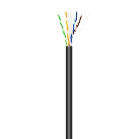 Aisens Bobina de Cable de Red Cat.6 UTP Rígido CCA AWG23 Negro 100m